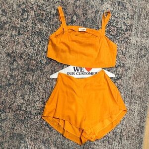 Showpo Bright Orange Crop Top